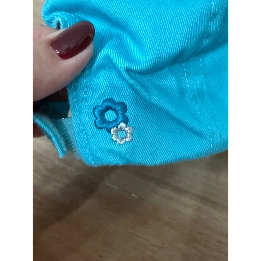 Disney Store Bambi Turquoise Blue Rhinestone Embroidered Baseball Hat Kids OSFM
